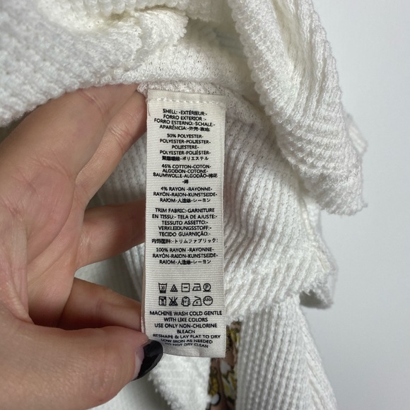 Free People White Blossom Thermal Patchwork Top - Picture 6 of 8